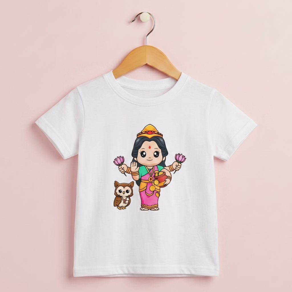 Kids T-Shirt – Lakshmi (White)