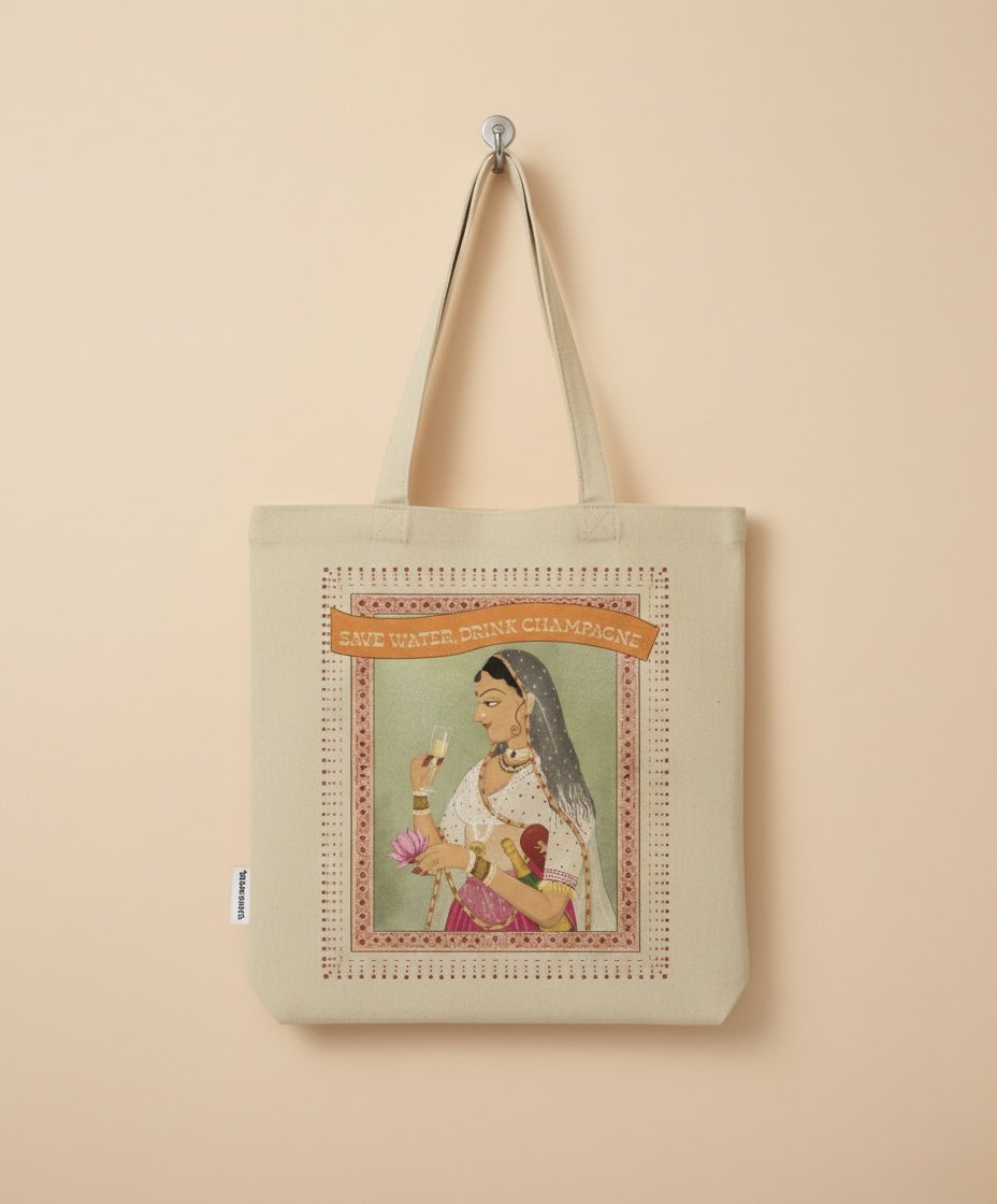 Tote Bag – Save Water Drink Champagne
