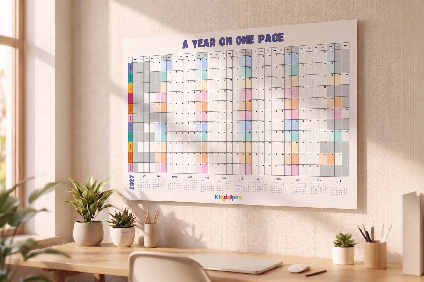 Calendar - A Year on One Page (2026)