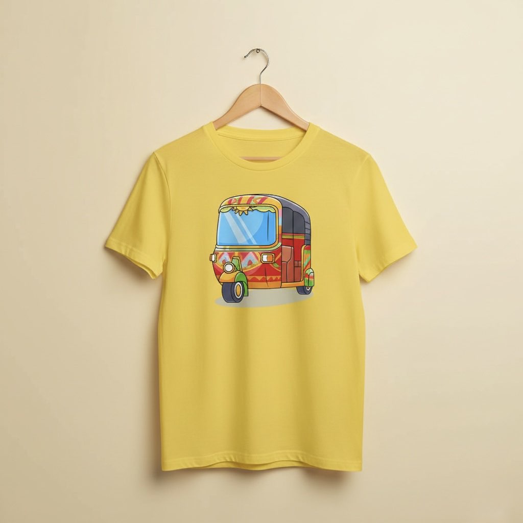 Kids T-Shirt – Rikshaw (Yellow)