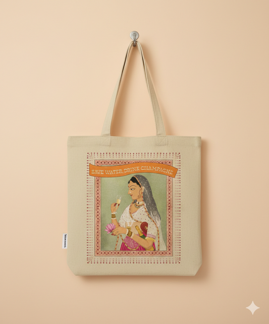 Tote Bag – Save Water Drink Champagne