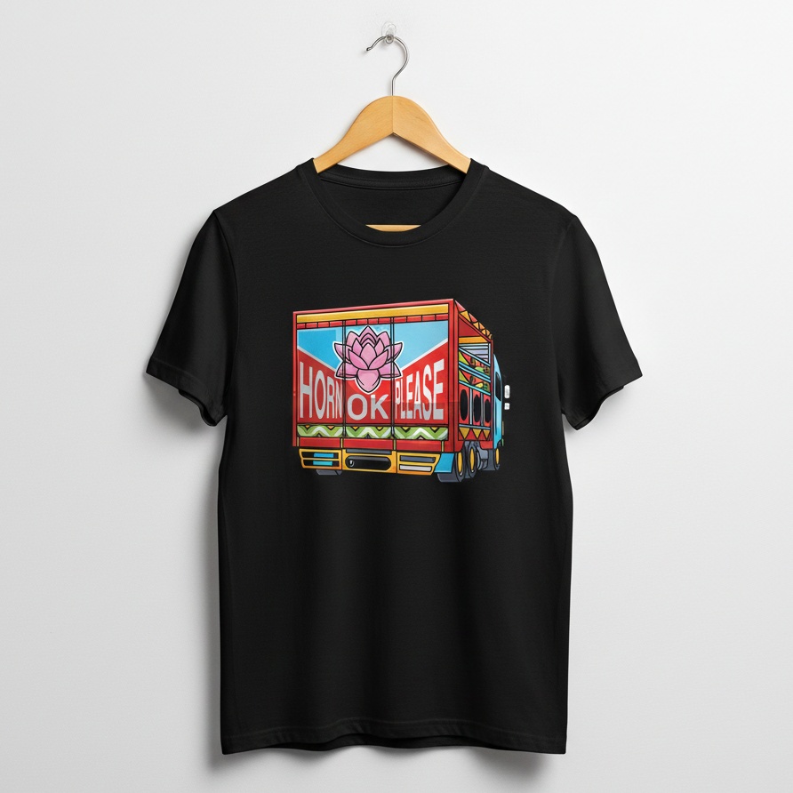 Kids T-Shirt – Truck (Black)