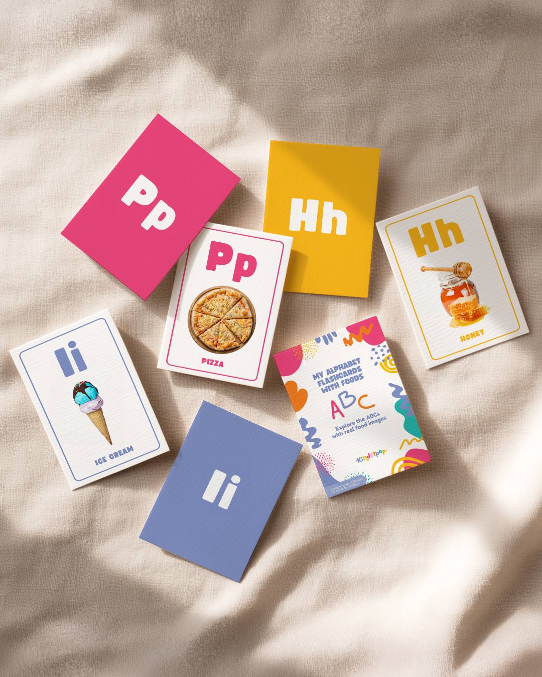 Alphabet Flashcards – Food (A–Z)
