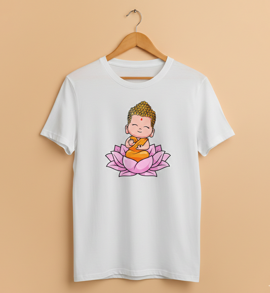Kids T-Shirt – Baby Buddha (White)