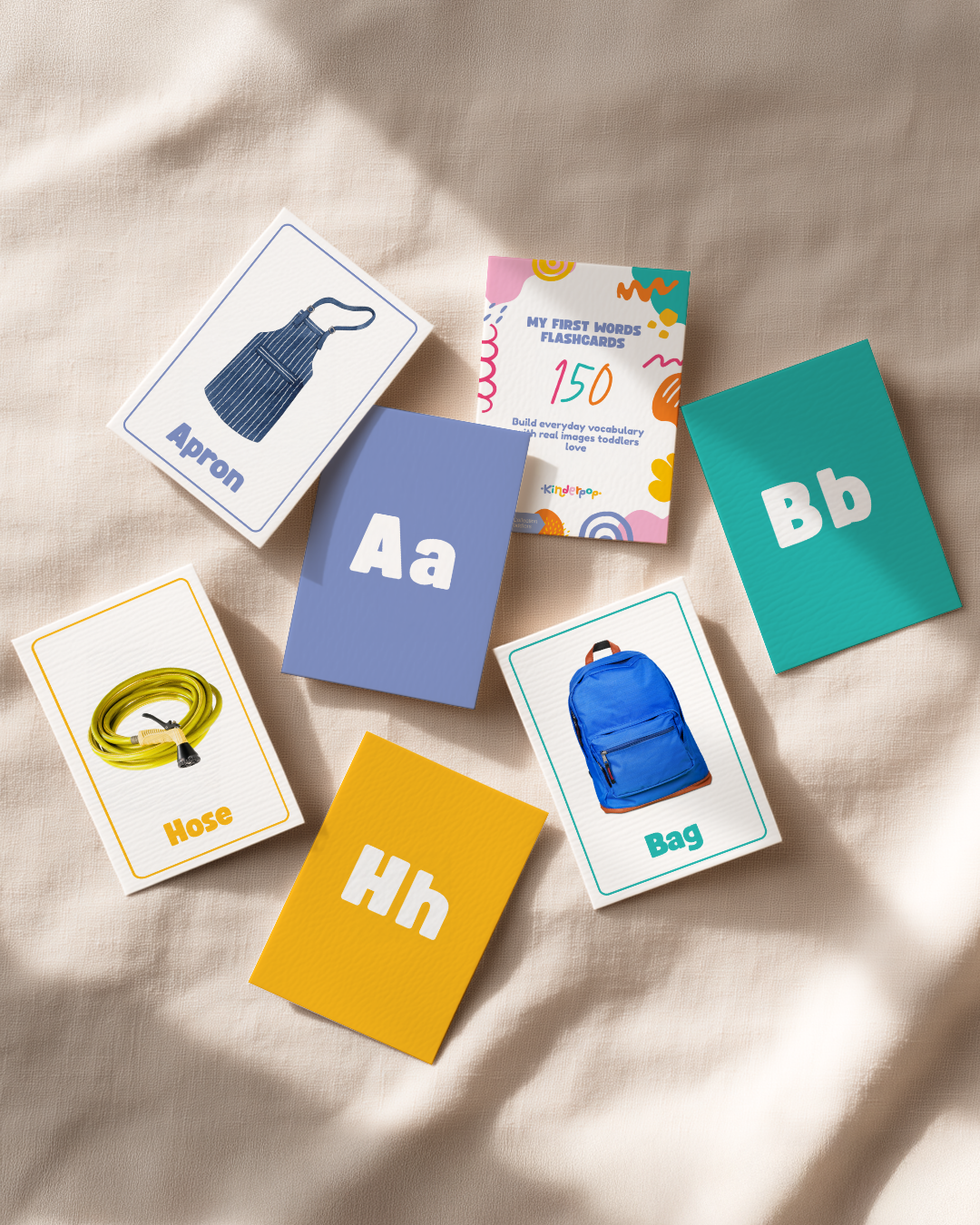 150 First Words Flashcards (152 Cards)
