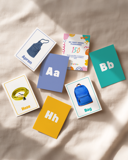 150 First Words Flashcards (152 Cards)