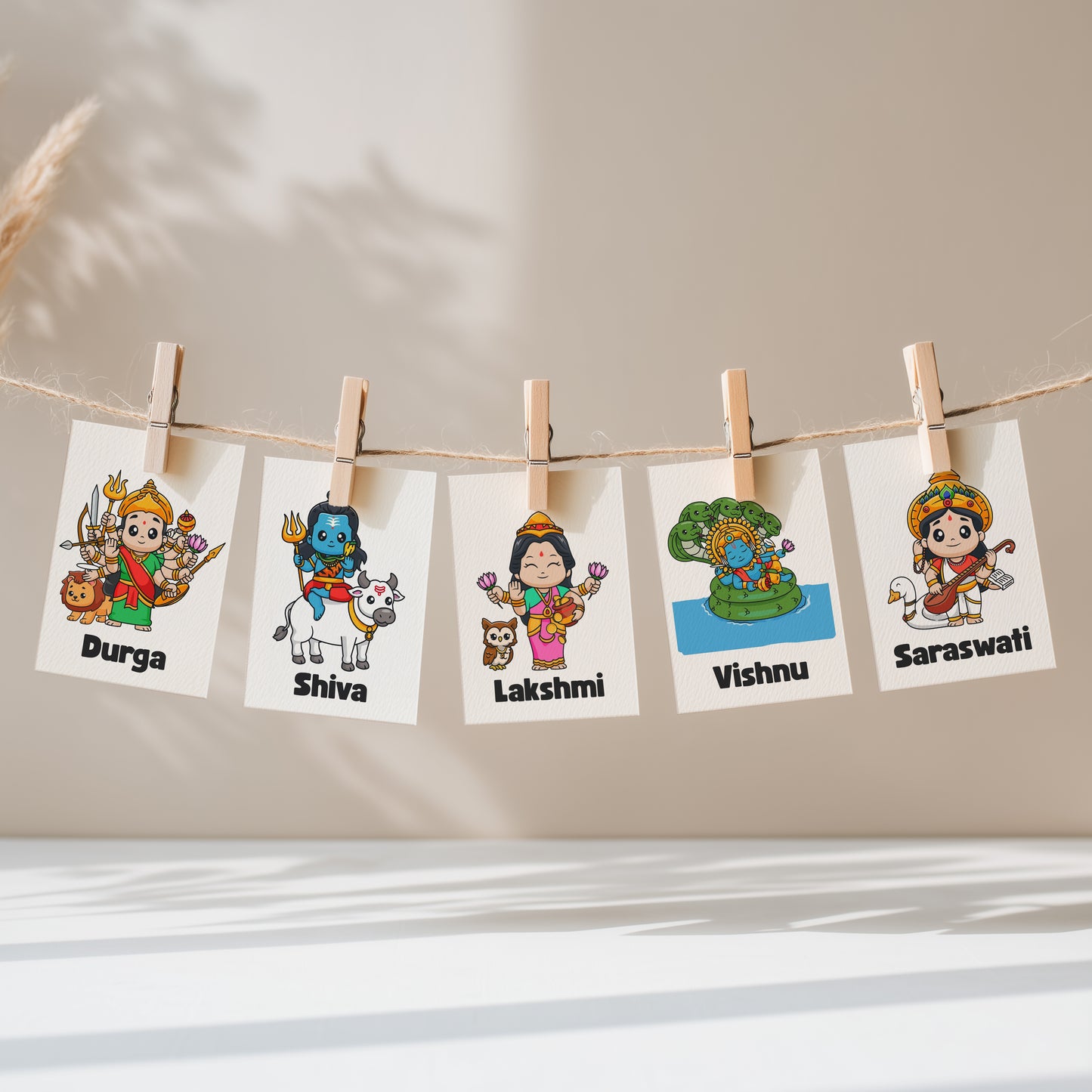 Hindu Flashcards (Meet Our Hindu Gods)