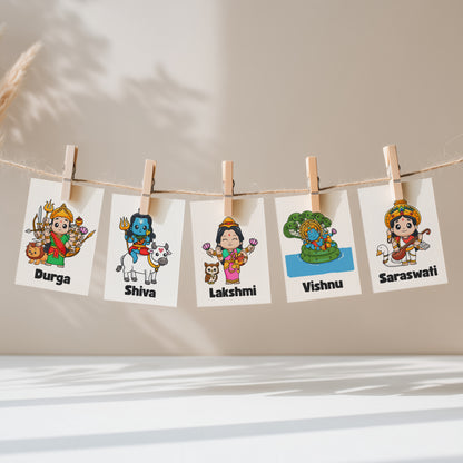 Hindu Flashcards (Meet Our Hindu Gods)