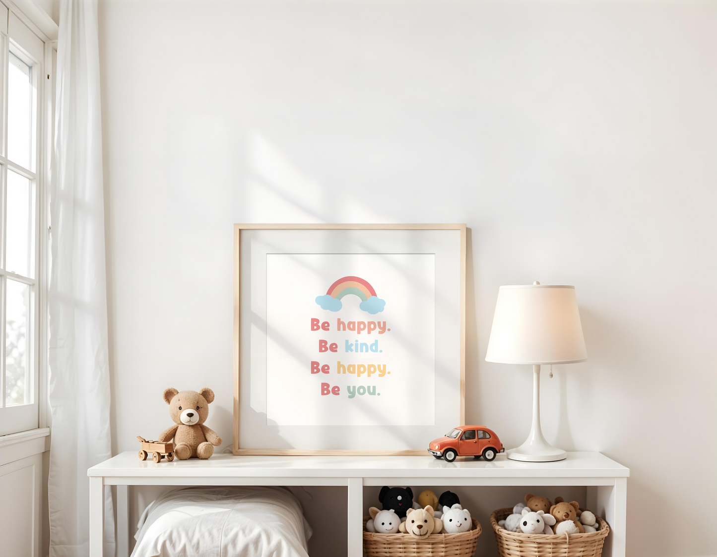 Be Happy. Be Kind. Be You Poster (30 x 30 cm)