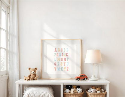 A–Z Alphabet Poster (30 x 30 cm)