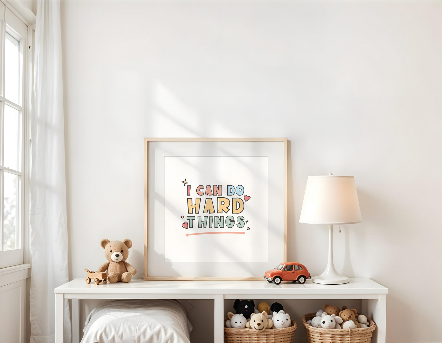 I Can Do Hard Things Poster (30 x 30 cm)