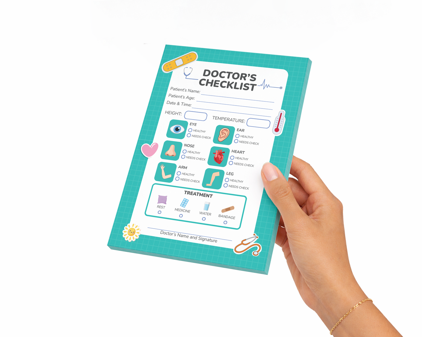Pretend Play Notepad – Doctor’s Checklist (40 pages)