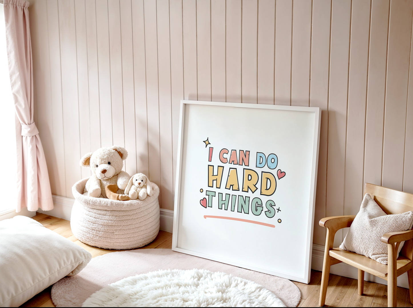 I Can Do Hard Things Poster (30 x 30 cm)