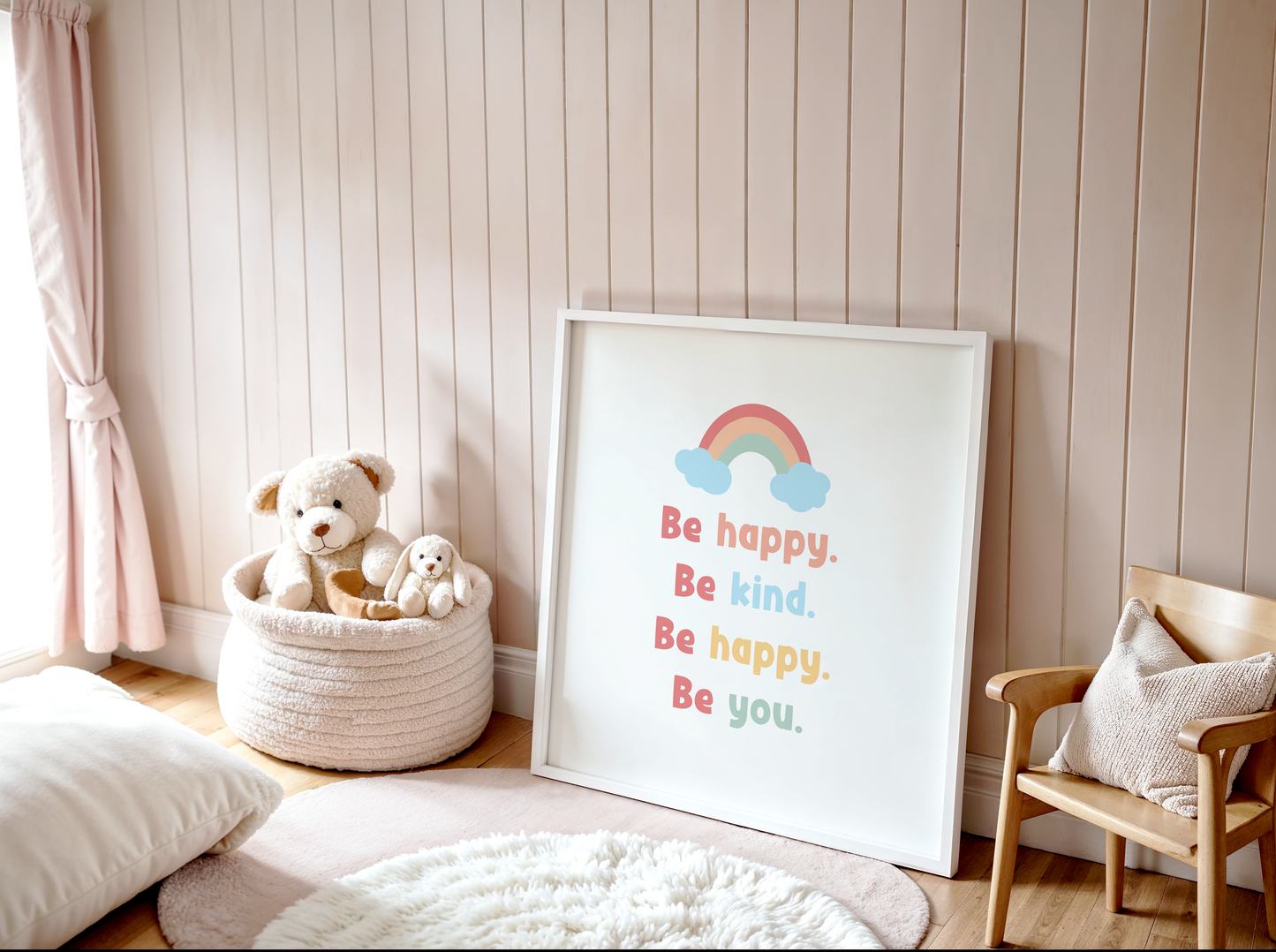 Be Happy. Be Kind. Be You Poster (30 x 30 cm)