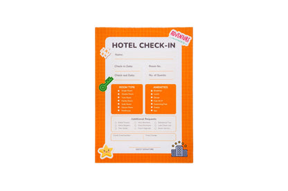 Pretend Play Notepad – Hotel Check-In (40 pages)