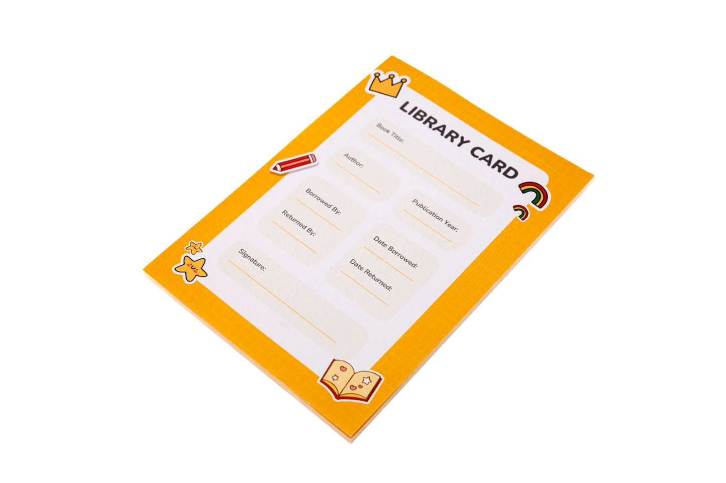 Pretend Play Notepad – Library Card (40 pages)