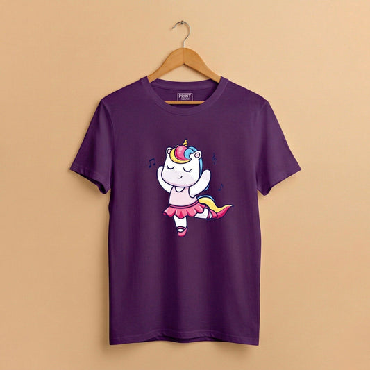 Kids T-Shirt – Unicorn Ballerina (Purple)
