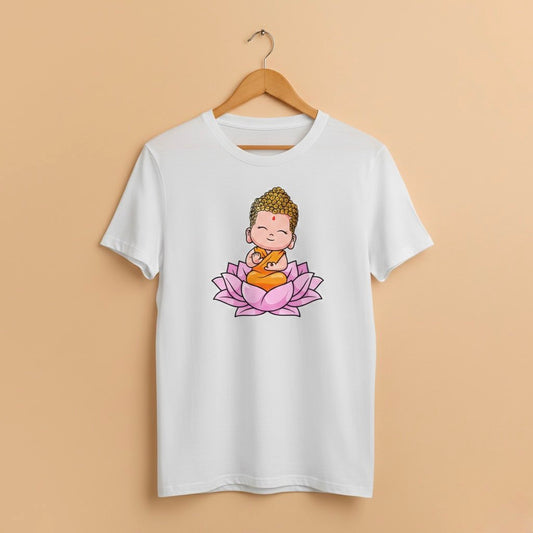 Kids T-Shirt – Baby Buddha (White)